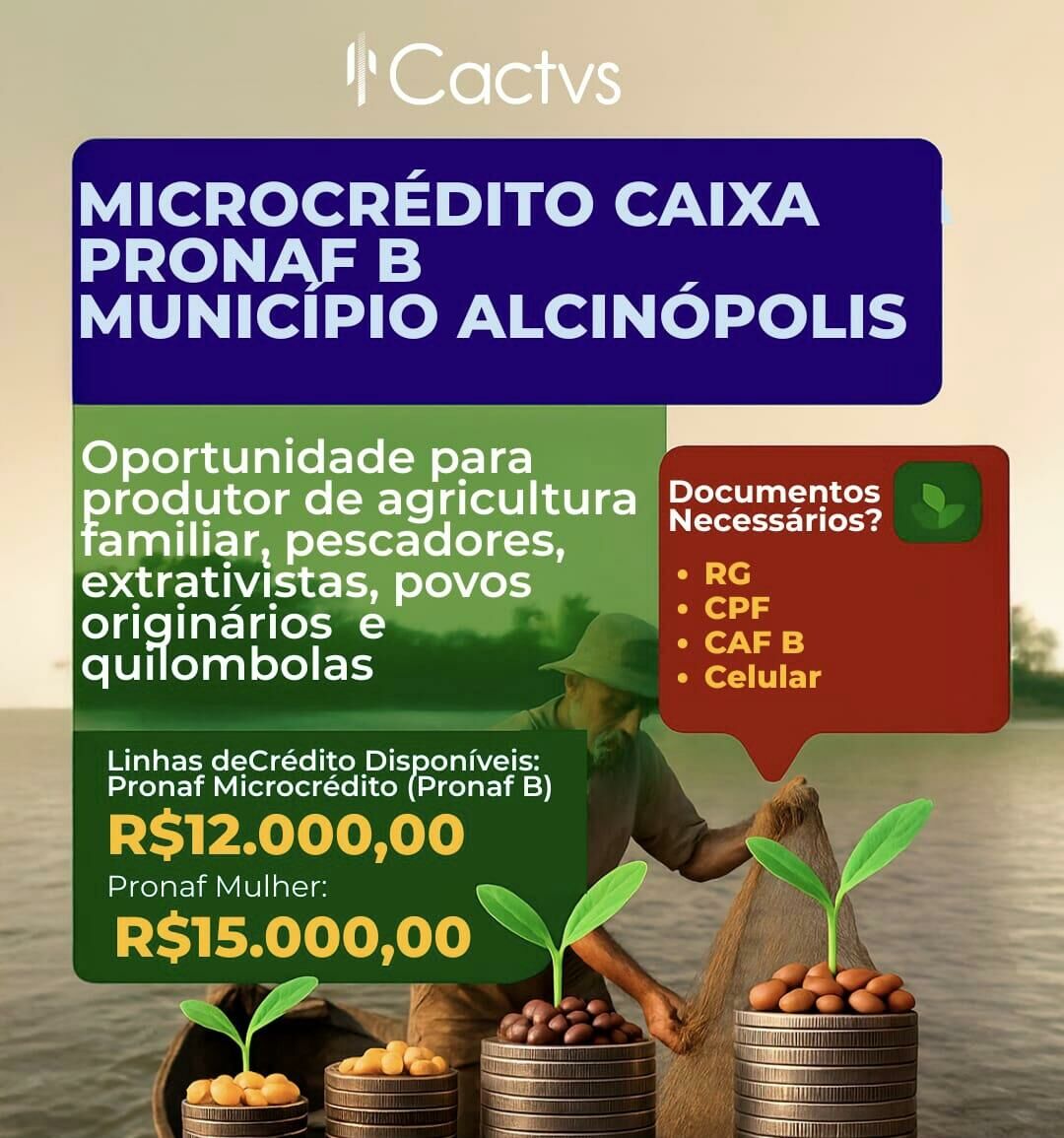 Imagem de compartilhamento para o artigo Prefeitura de Alcinópolis promove reunião para  explicação sobre microcrédito do Pronaf B e Pronaf Mulher nesta quarta da MS Todo dia